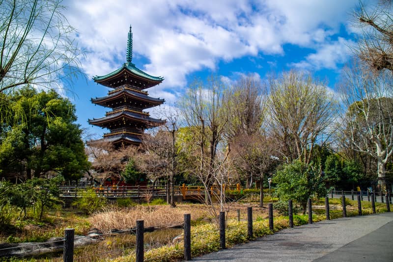 Kanei-ji Tempel im Ueno-Park
