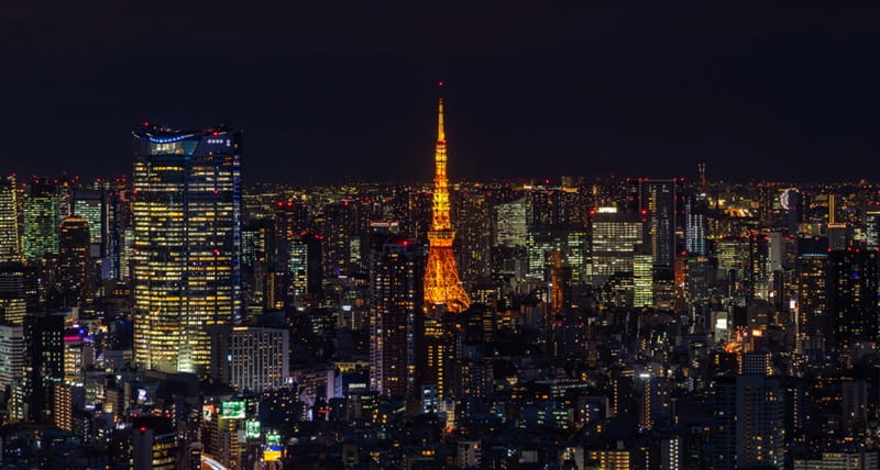 Tokyo Tower bei Nacht
