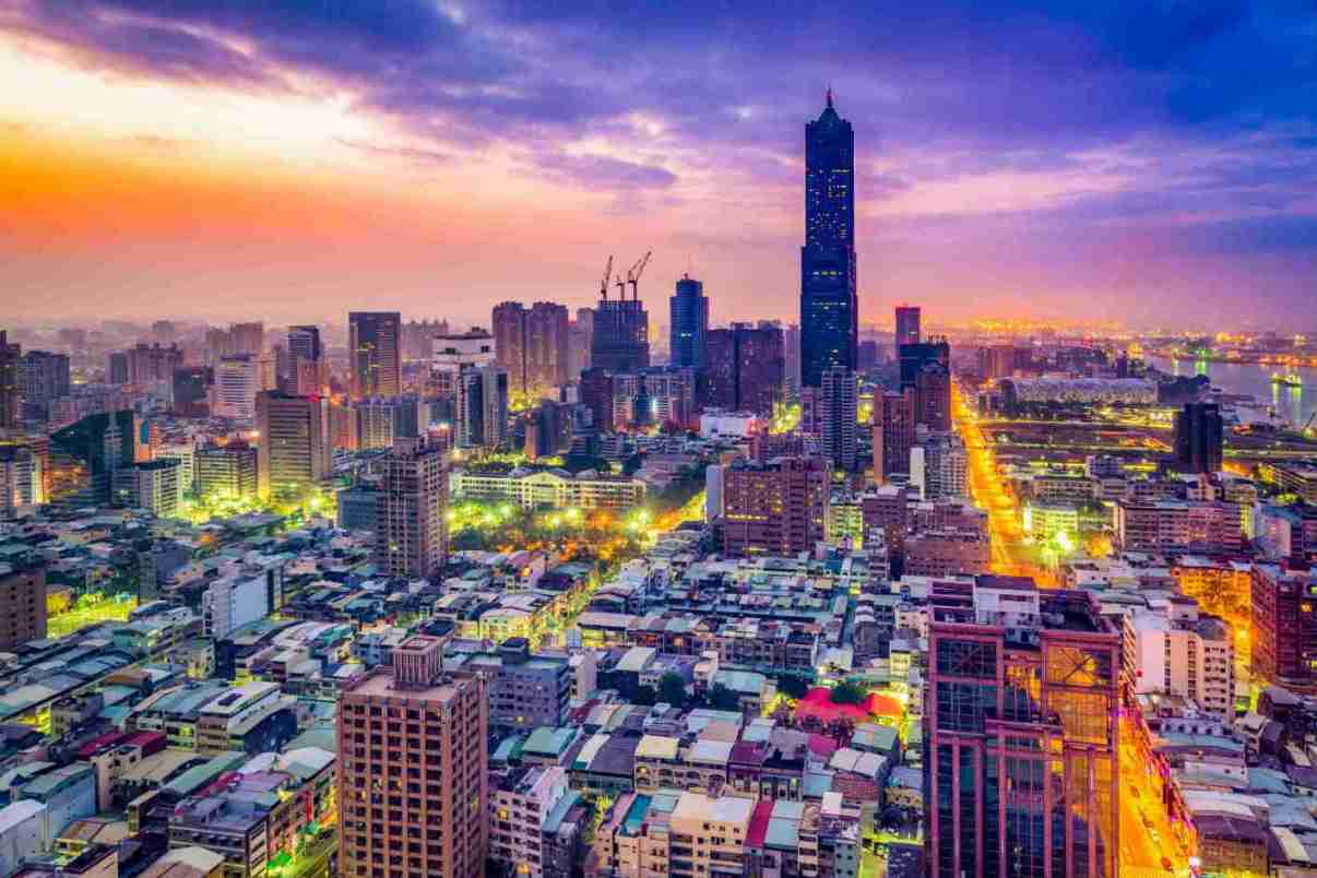 Korea und Taiwan Reise - Skyline von Kaohsiung